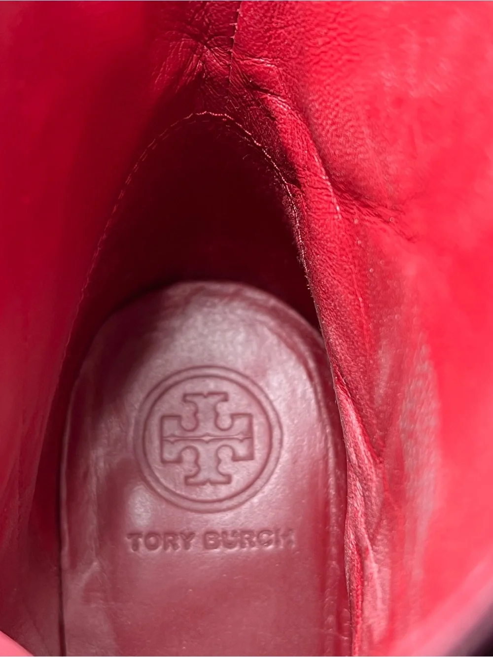 Tory Burch Brooke Two-Tone Block Heel Bootie Size 6
